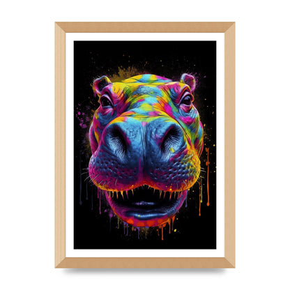 Hippos Radiant Neon Splash