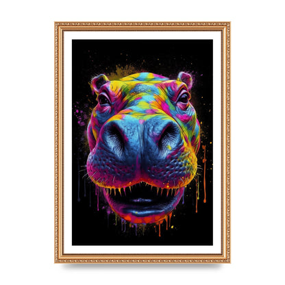 Hippos Radiant Neon Splash