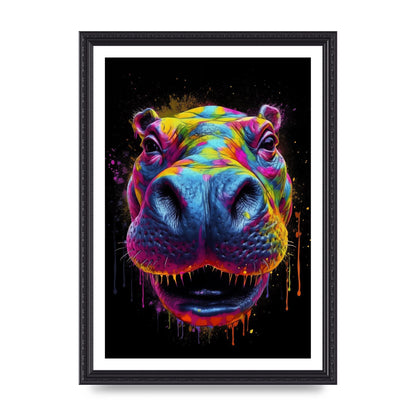 Hippos Radiant Neon Splash