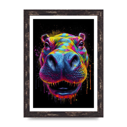 Hippos Radiant Neon Splash