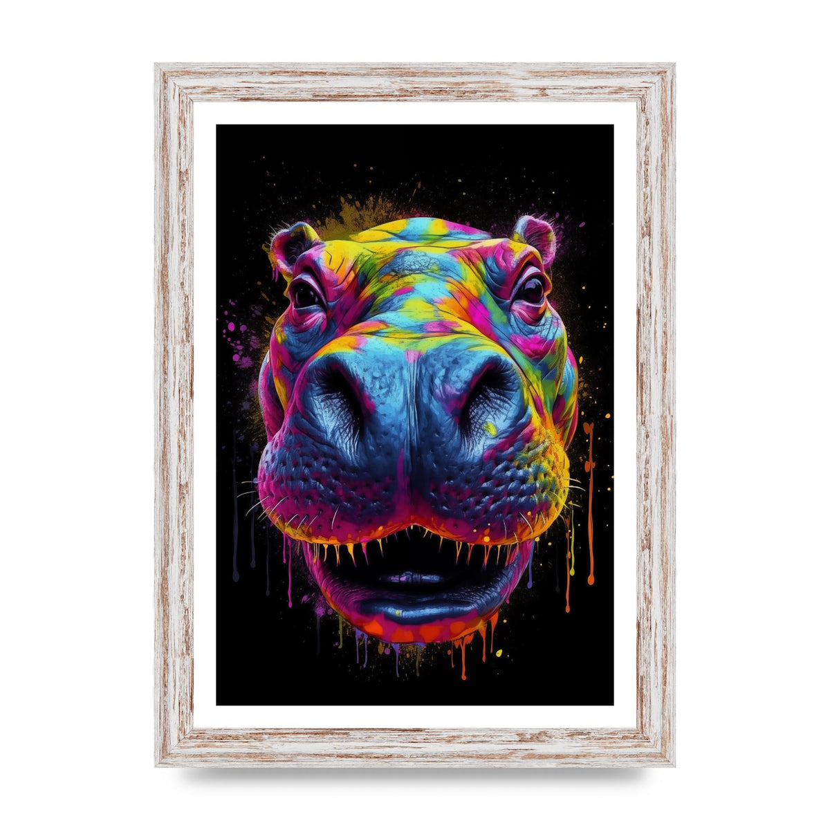 Hippos Radiant Neon Splash