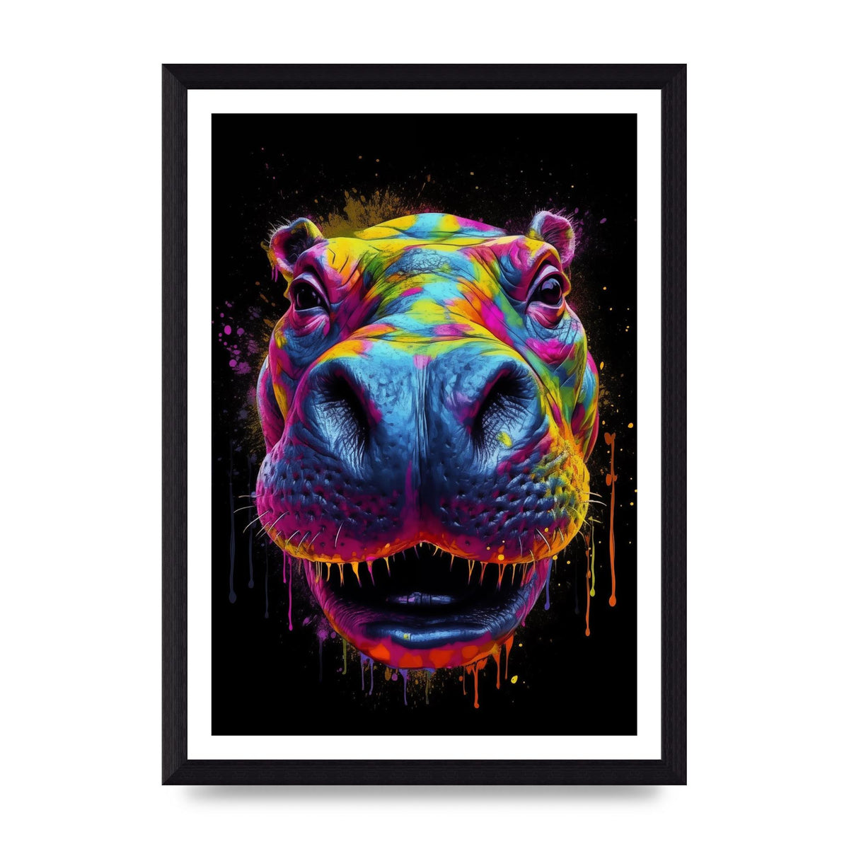 Hippos Radiant Neon Splash