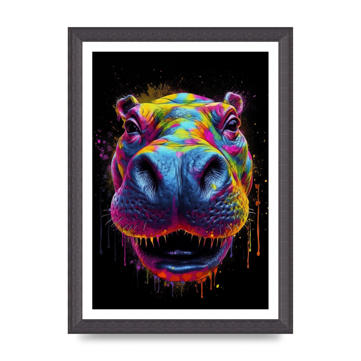 Hippos Radiant Neon Splash
