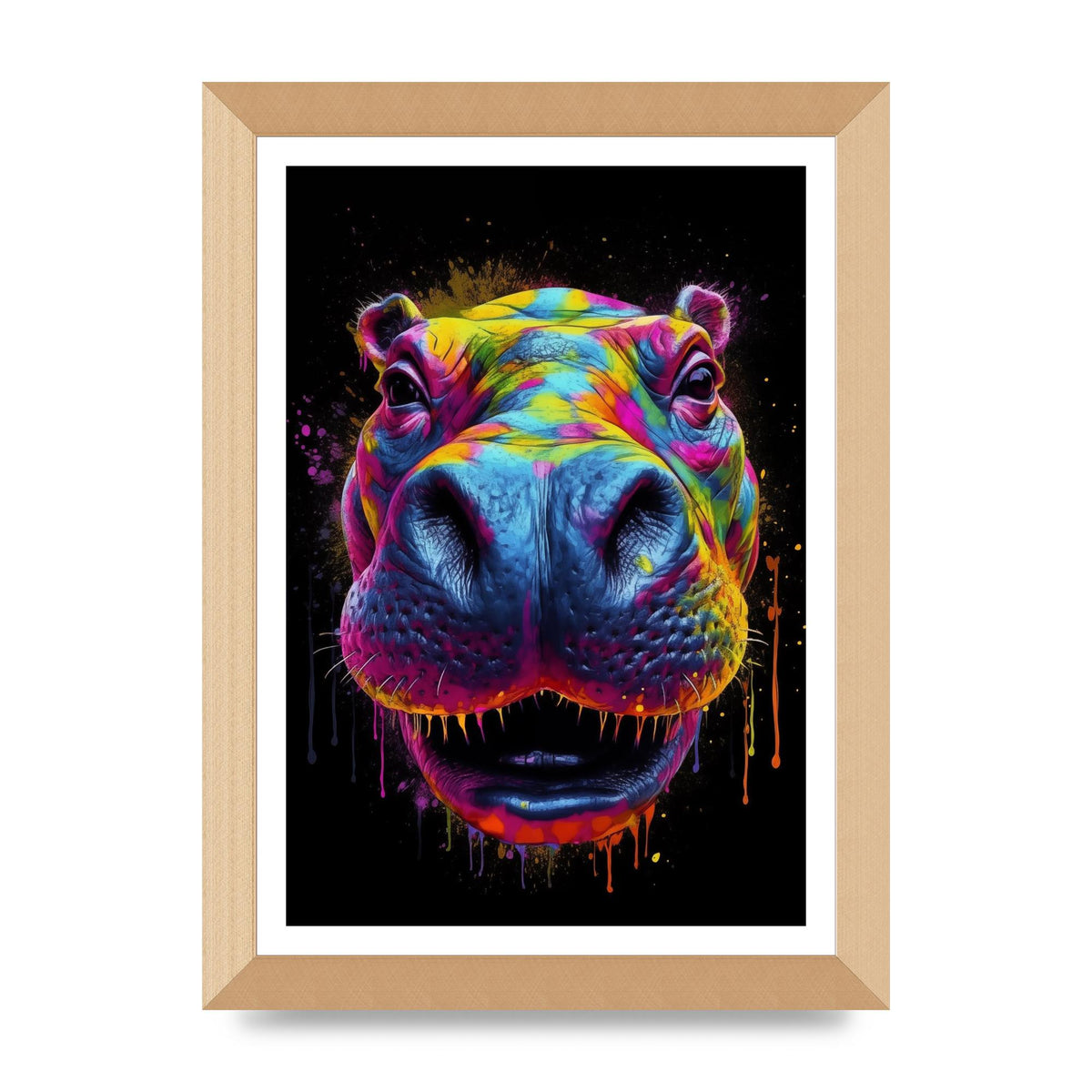 Hippos Radiant Neon Splash