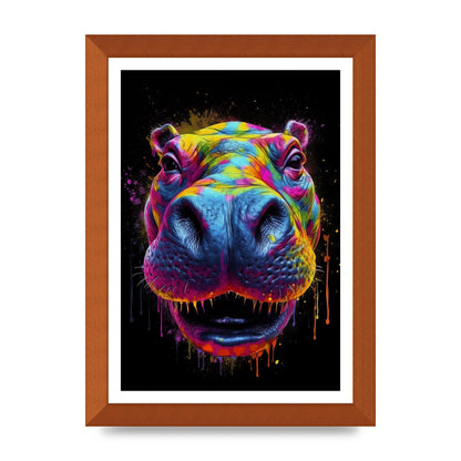 Hippos Radiant Neon Splash