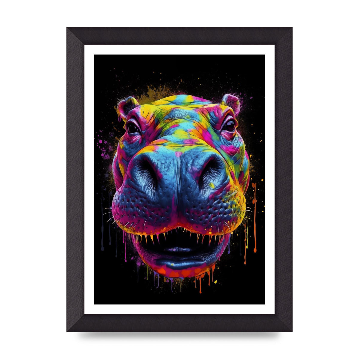 Hippos Radiant Neon Splash