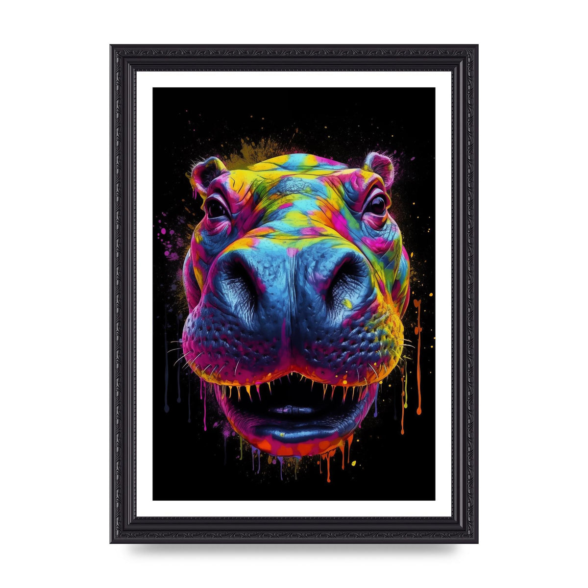 Hippos Radiant Neon Splash