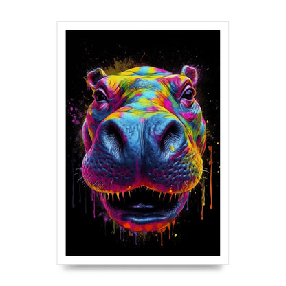 Hippos Radiant Neon Splash