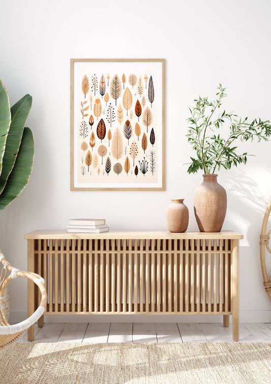 Tranquil Boho Patterns in Brown and Cream
