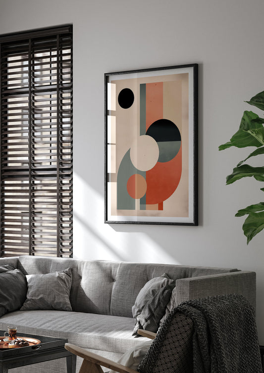 Soft Geo Boho Minimalist Geometric Print