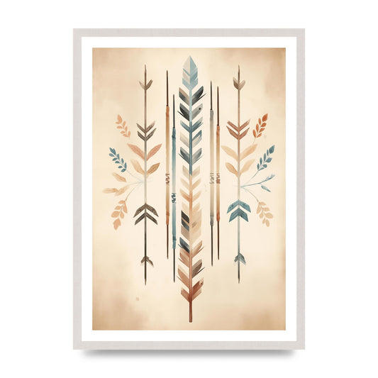 Arrow Alignment Soft Minimalist Boho Print