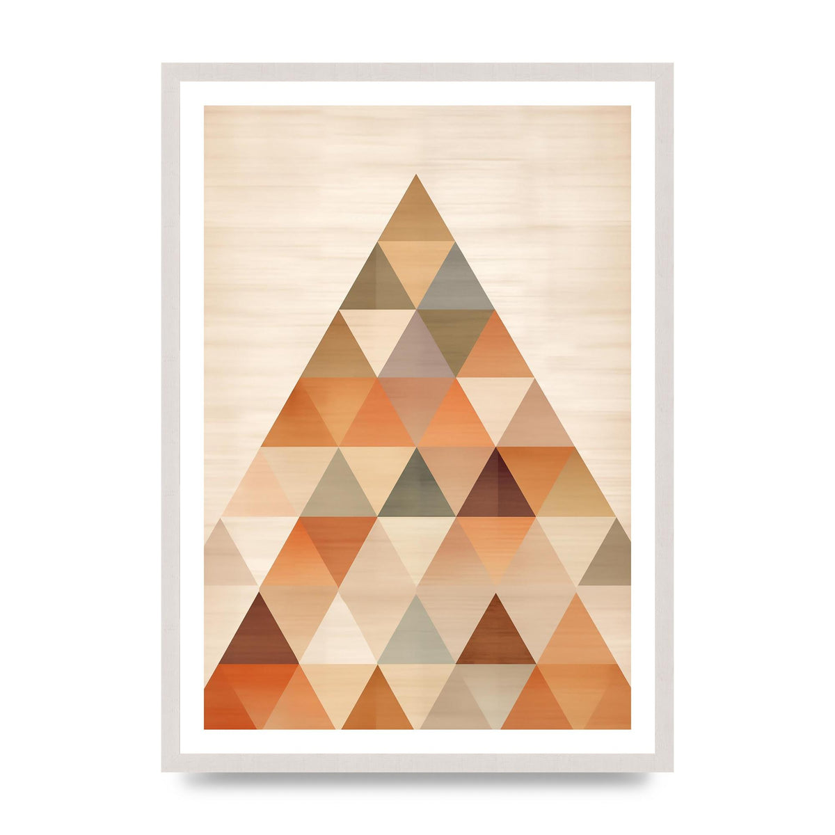 Triangle Harmony Soft Neutral Boho Print