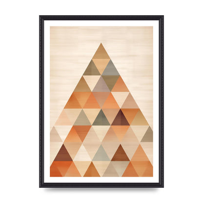 Triangle Harmony Soft Neutral Boho Print