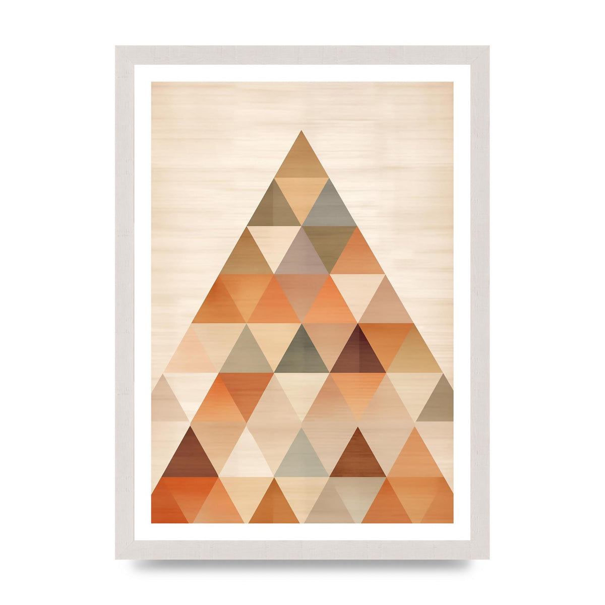 Triangle Harmony Soft Neutral Boho Print