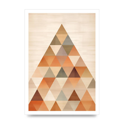 Triangle Harmony Soft Neutral Boho Print