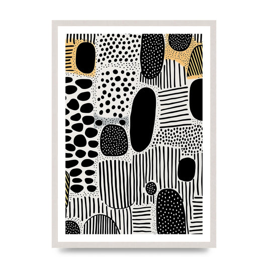 Boho-Chic Motif Grainy Textures and Bold Shapes