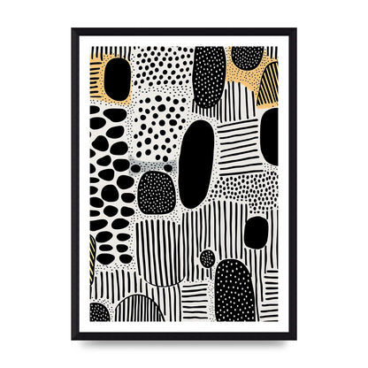 Boho-Chic Motif Grainy Textures and Bold Shapes