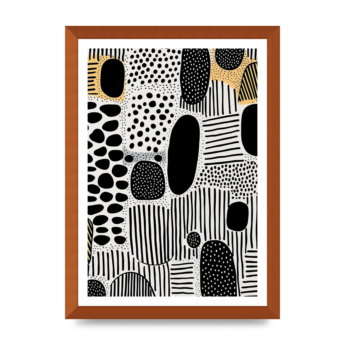 Boho-Chic Motif Grainy Textures and Bold Shapes
