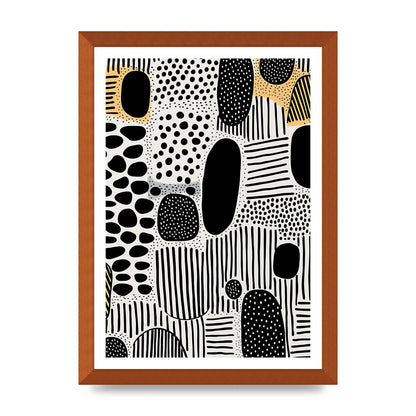 Boho-Chic Motif Grainy Textures and Bold Shapes