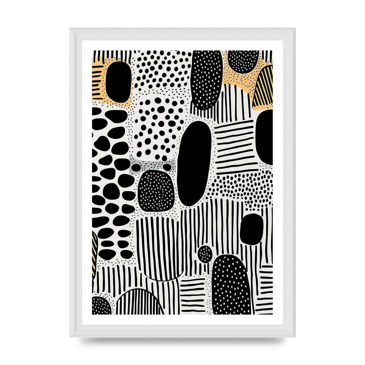 Boho-Chic Motif Grainy Textures and Bold Shapes