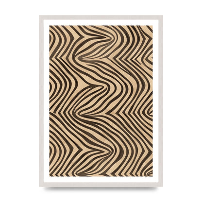 Tranquil Steps Boho Light Brown and Black Lines
