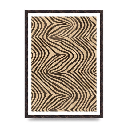Tranquil Steps Boho Light Brown and Black Lines