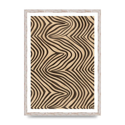 Tranquil Steps Boho Light Brown and Black Lines