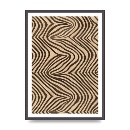 Tranquil Steps Boho Light Brown and Black Lines