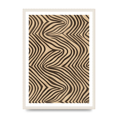 Tranquil Steps Boho Light Brown and Black Lines