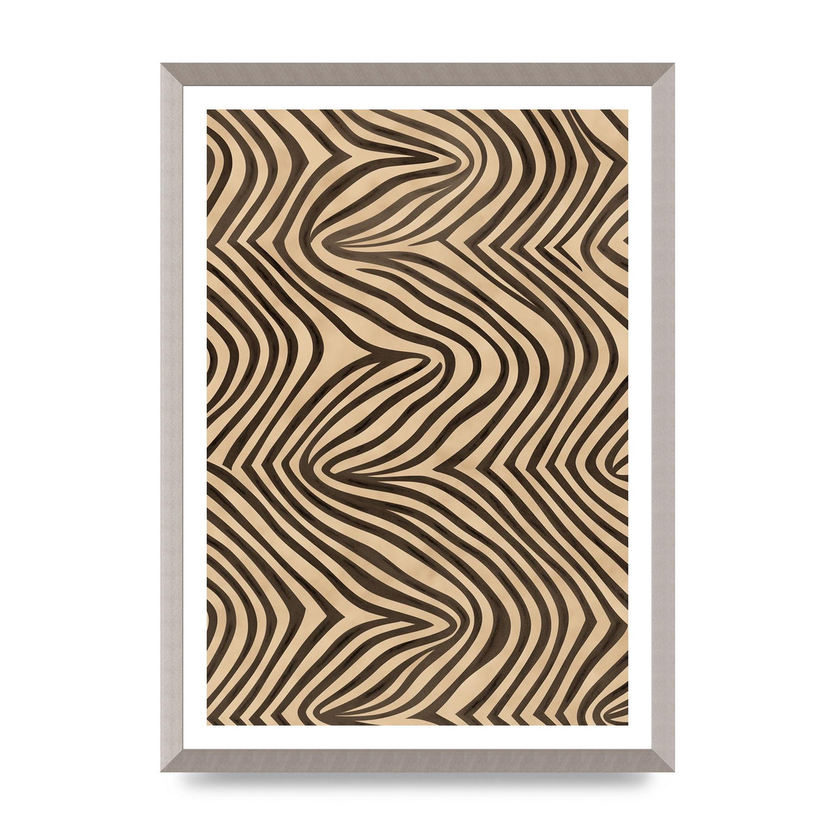 Tranquil Steps Boho Light Brown and Black Lines