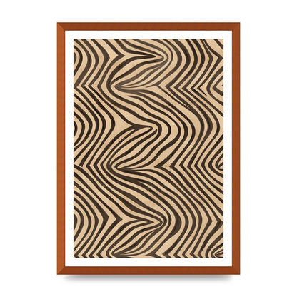 Tranquil Steps Boho Light Brown and Black Lines