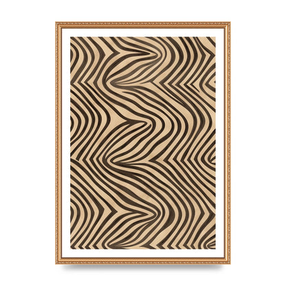 Tranquil Steps Boho Light Brown and Black Lines
