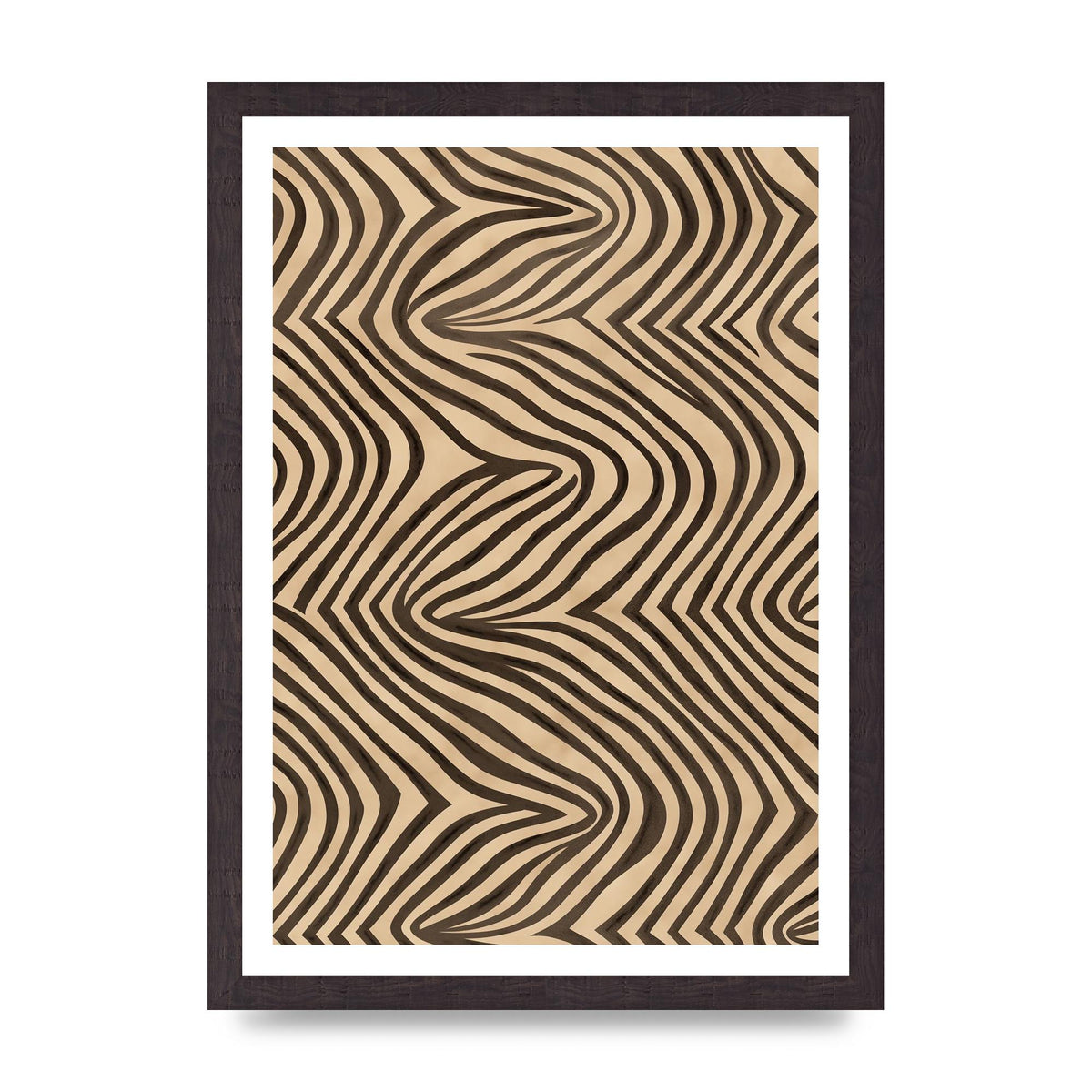 Tranquil Steps Boho Light Brown and Black Lines