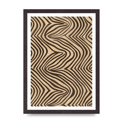 Tranquil Steps Boho Light Brown and Black Lines