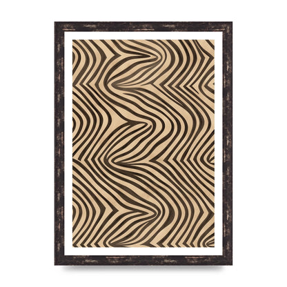 Tranquil Steps Boho Light Brown and Black Lines