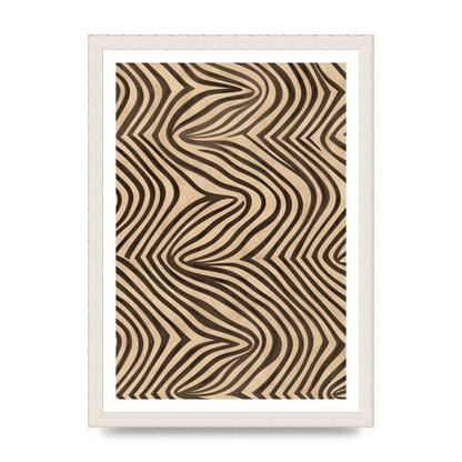 Tranquil Steps Boho Light Brown and Black Lines