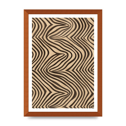 Tranquil Steps Boho Light Brown and Black Lines