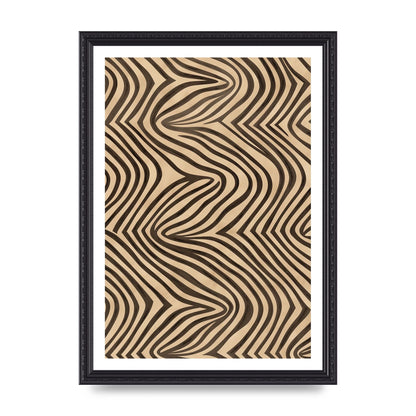Tranquil Steps Boho Light Brown and Black Lines