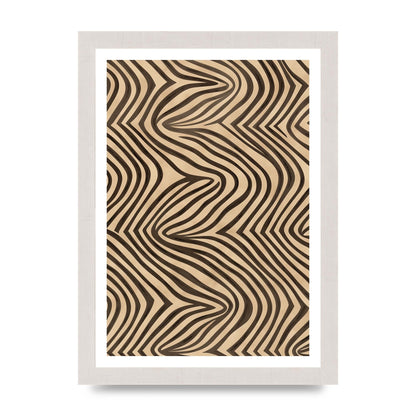 Tranquil Steps Boho Light Brown and Black Lines