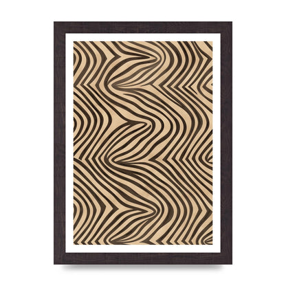 Tranquil Steps Boho Light Brown and Black Lines