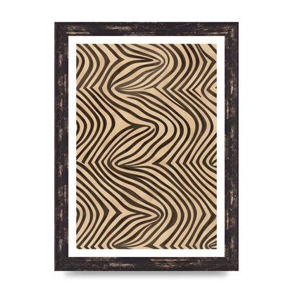 Tranquil Steps Boho Light Brown and Black Lines