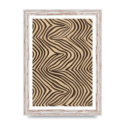 Tranquil Steps Boho Light Brown and Black Lines