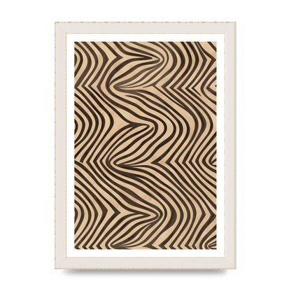 Tranquil Steps Boho Light Brown and Black Lines