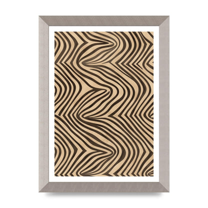 Tranquil Steps Boho Light Brown and Black Lines