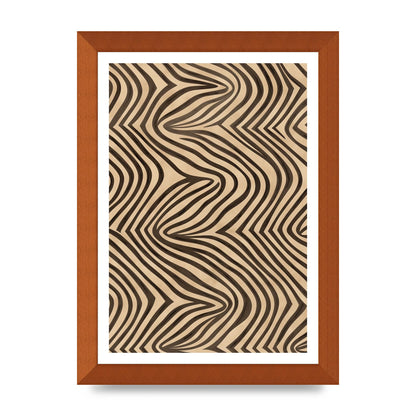 Tranquil Steps Boho Light Brown and Black Lines