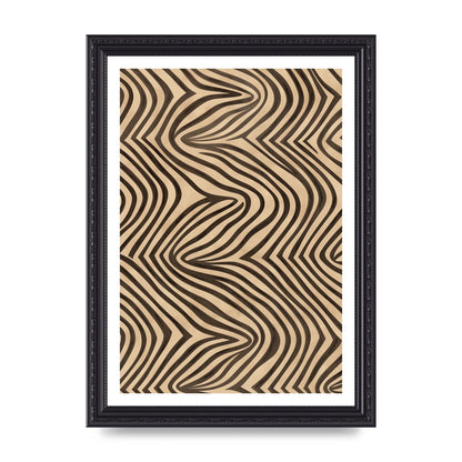 Tranquil Steps Boho Light Brown and Black Lines
