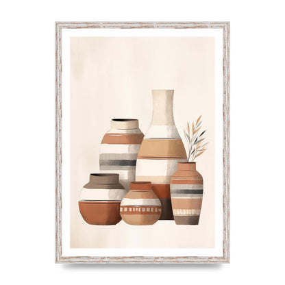 Rustic Pottery Serene Earth Tones