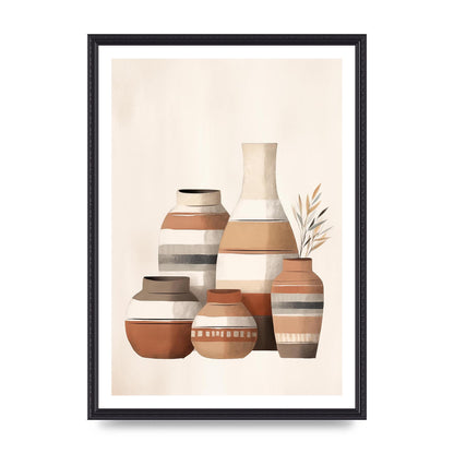 Rustic Pottery Serene Earth Tones