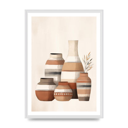 Rustic Pottery Serene Earth Tones