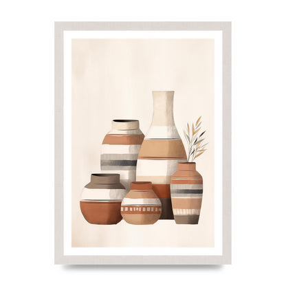 Rustic Pottery Serene Earth Tones